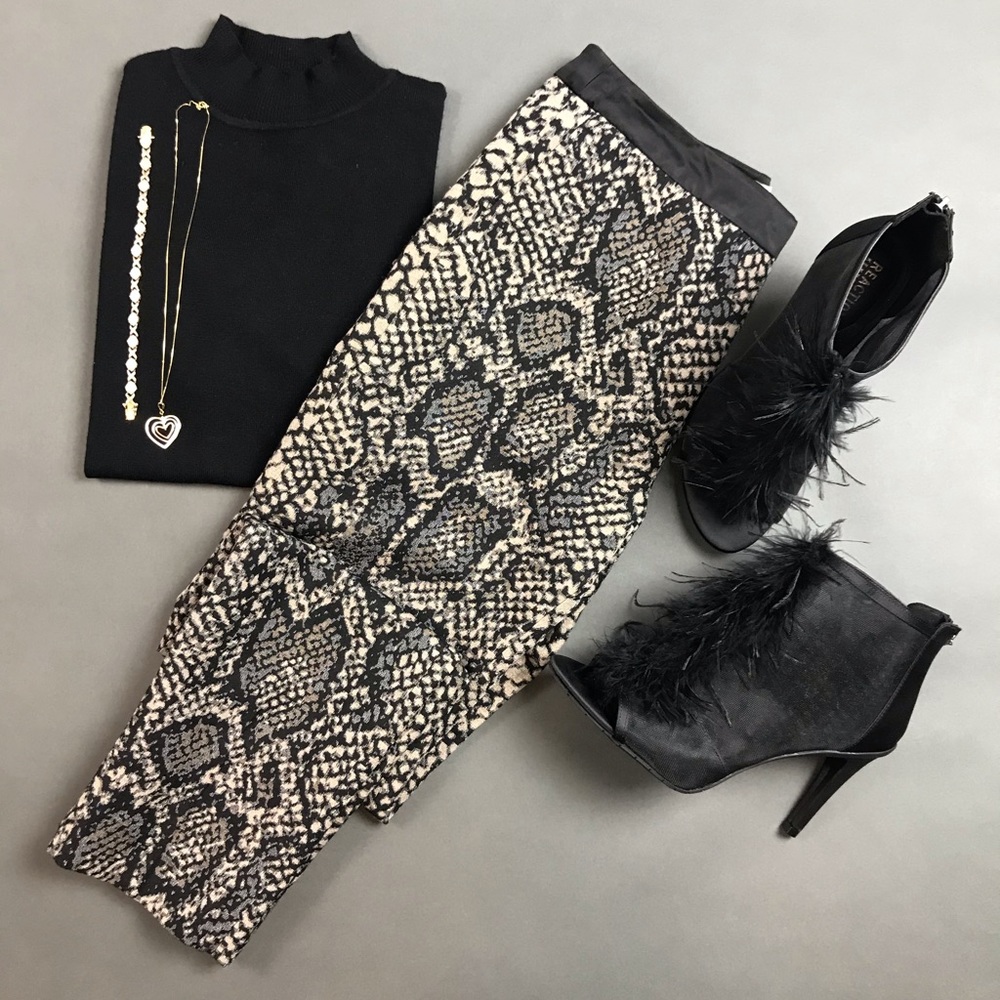 Sandro Snake/Reptile Print Pants